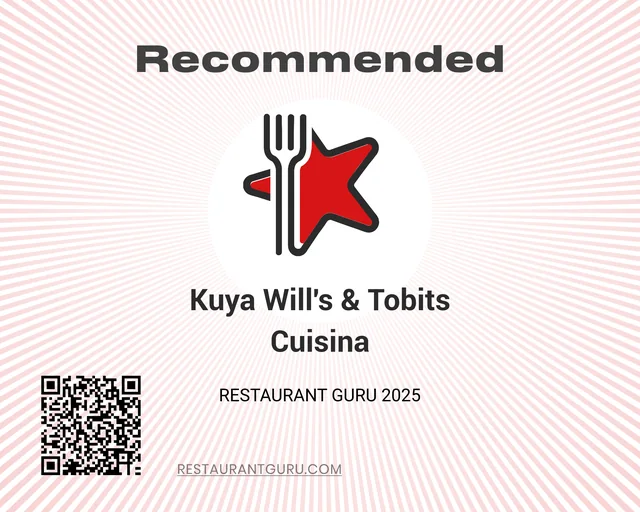 Restaurant Guru 2025 Recommended certificate